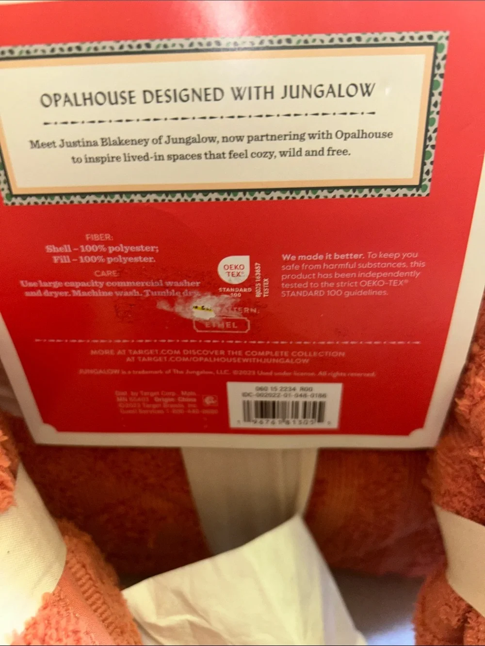 Opalhouse Jungalow F/Q Vintage Chenille Apricot Quilt and Shams Set